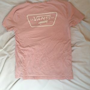 light pink vans tshirt
